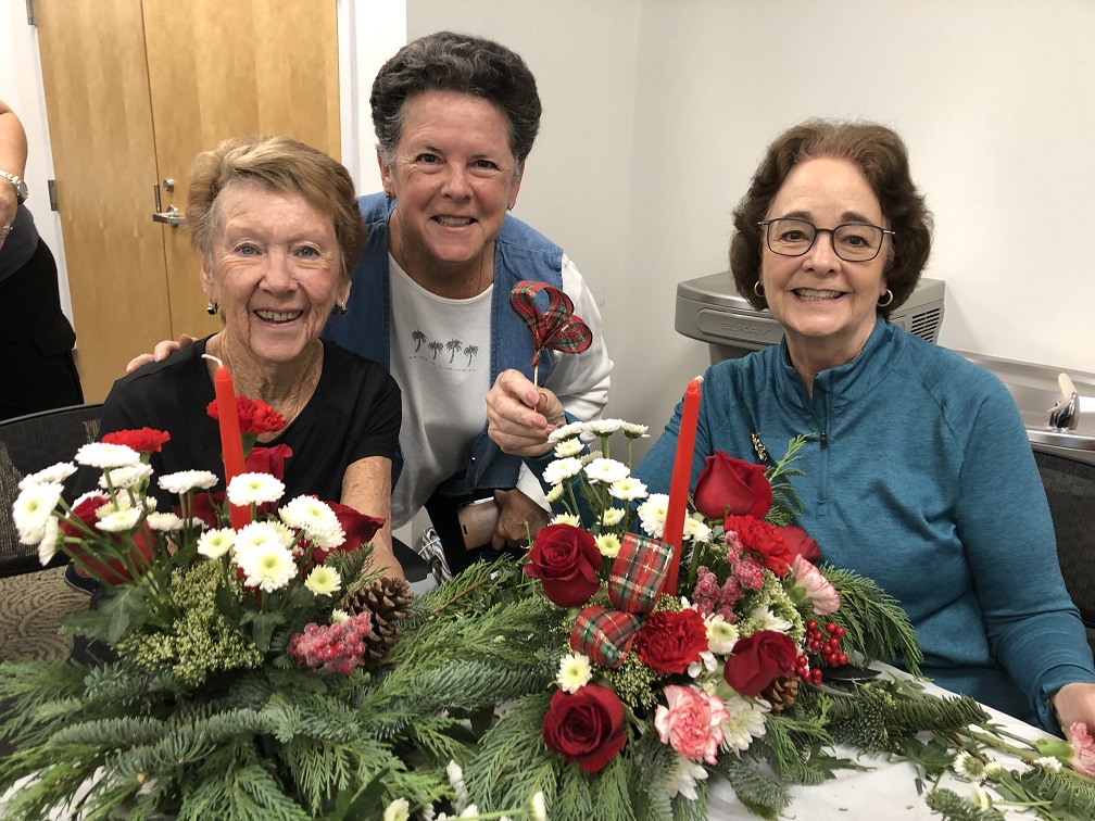 Floral Arrangement Workshops for Seniors @ 10 AM & 1:30 PM banner