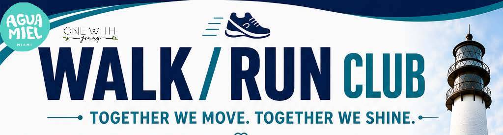 Walk/Run Club presented by AguaMiel banner