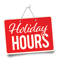 KBCC Christmas Eve Holiday Hours: 8:00 AM to 2:00 PM banner